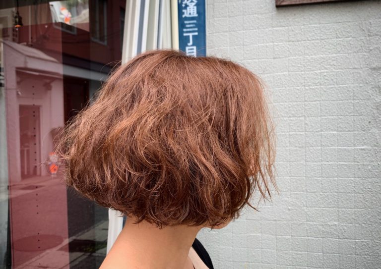 短めのボブにパーマスタイル☆☆☆